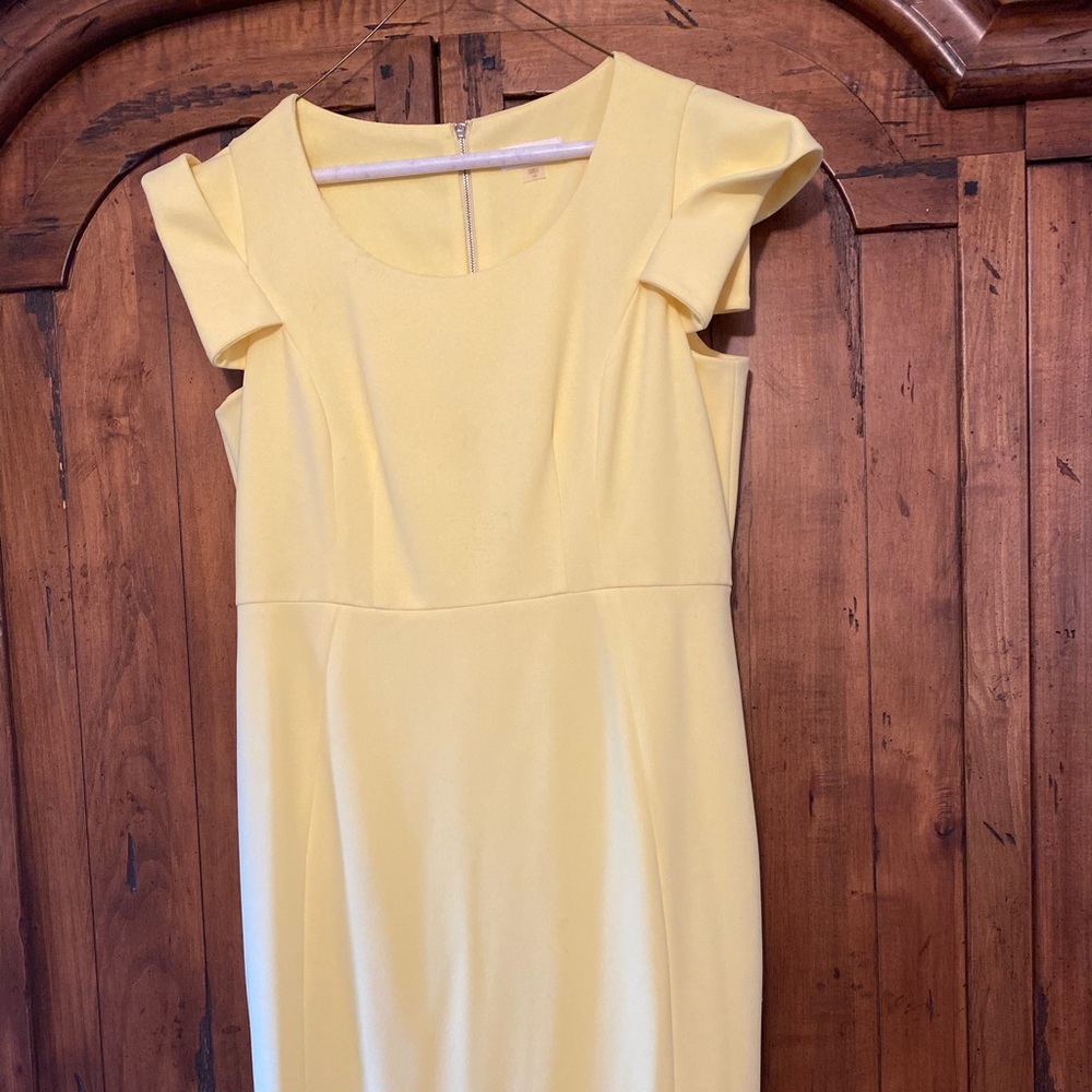 Anne Klein Yellow Zipper dress